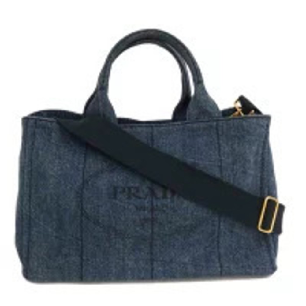 PRADA Canapa Denim Bag AB